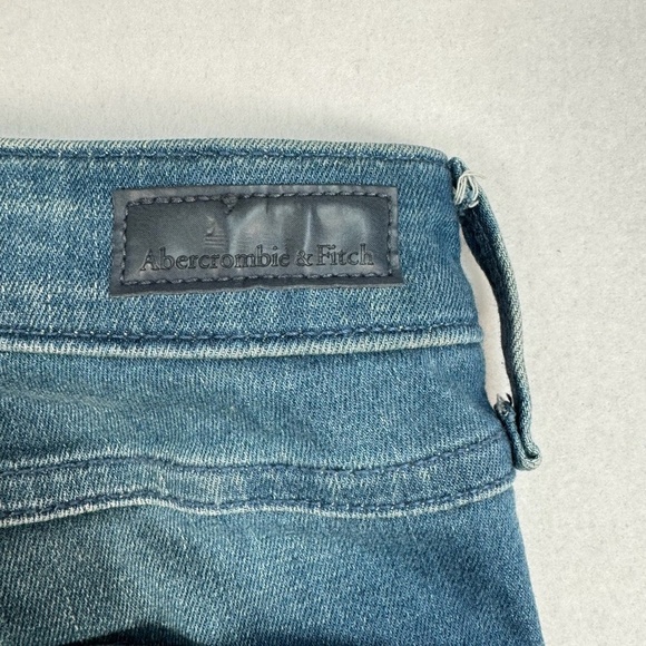 Abercrombie Fitch Signature Collection Skinny Jean Womens Sz 25 Mid Rise M Wash - Picture 16 of 16